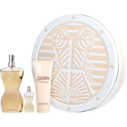 JEAN PAUL GAULTIER by Jean Paul Gaultier EDT SPRAY 3.4 OZ & BODY LOTION 2.5 OZ & EDT 0.20 OZ MINI