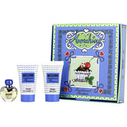 MOSCHINO TOUJOURS GLAMOUR by Moschino EDT 0.17 OZ MINI & BODY LOTION 0.85 OZ & SHOWER GEL 0.85 OZ