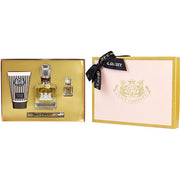 JUICY COUTURE by Juicy Couture EAU DE PARFUM SPRAY 3.4 OZ & BODY CREAM 4.2 OZ & EAU DE PARFUM SPRAY PEN 0.33 OZ & PARFUM 0.17 OZ MINI