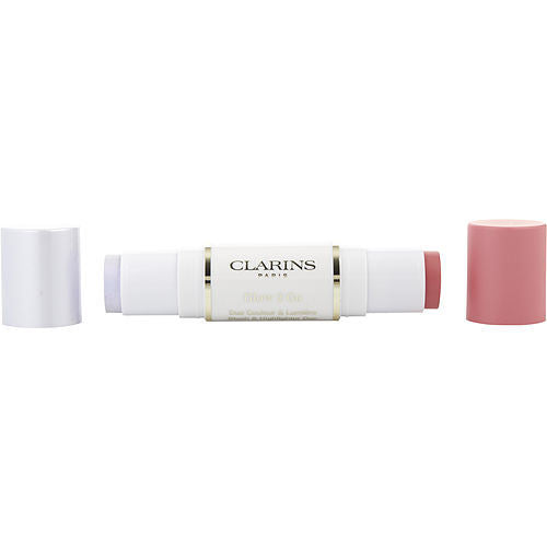 Clarins by Clarins Glow 2 Go Blush & Highlighter Duo Stick - # 01 Glowy Pink --2ml/0.06oz