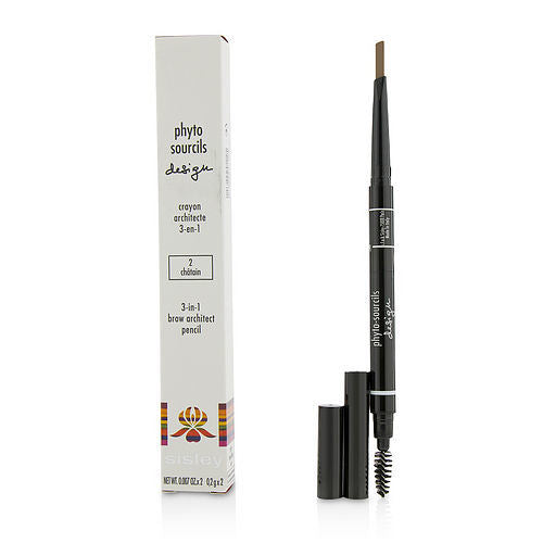 Sisley by Sisley Phyto Sourcils Design 3 In 1 Brow Architect Pencil - # 2 Chatain --2x0.2g/0.007oz