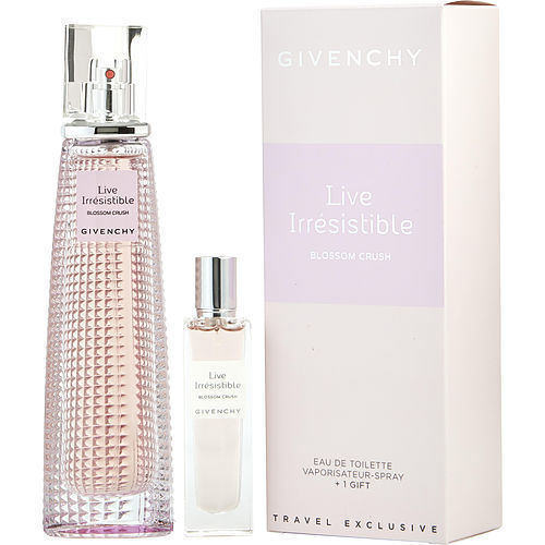 LIVE IRRESISTIBLE BLOSSOM CRUSH by Givenchy EDT SPRAY 2.5 OZ & EDT TRAVEL SPRAY 0.5 OZ