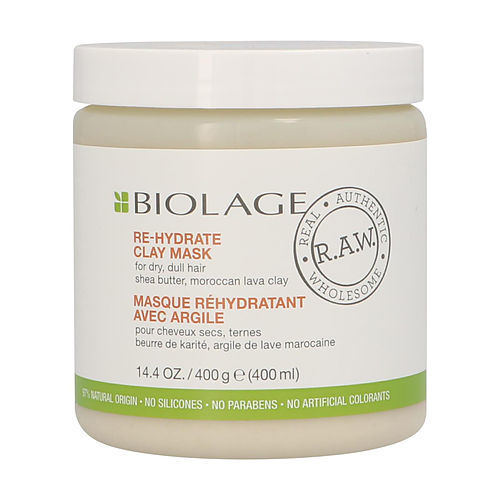 BIOLAGE by Matrix RAW RE-HYDRATE CLAY MASK 14.4 OZ