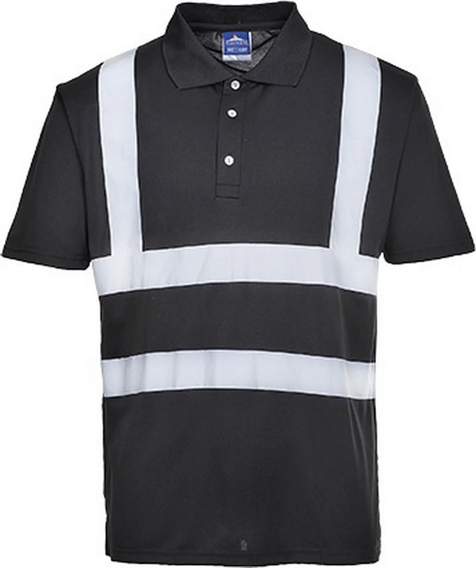 F477 Mens Reflective Iona Work Polo Shirt Navy, 5X-Large- Bannav S Bannav LLC