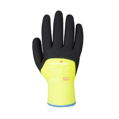 A146 Cold Protection Nitrile Work Gloves - Arctic Winter Gloves Yellow, Xx-Large- Bannav S Bannav LLC 