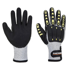 A729 anti Impact Cut Resistant Therm Safety Work Gloves Gray/Black, Xx-Large- Bannav S Bannav LLC 