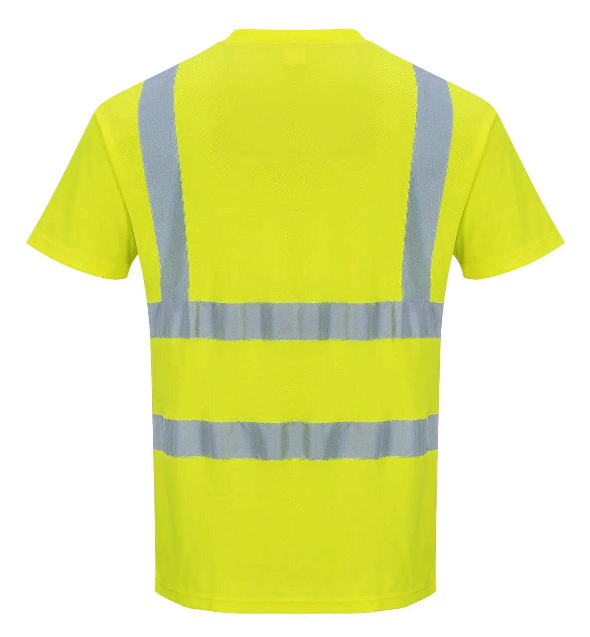 S477 Hi-Vis Short Sleeve Polo Shirt Yellow, Large- Bannav S Bannav LLC 