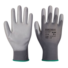 A120 Work Gloves PU Palm Dipped Abrasion and Tear Resistant Black, X-Small- Bannav S Bannav LLC 