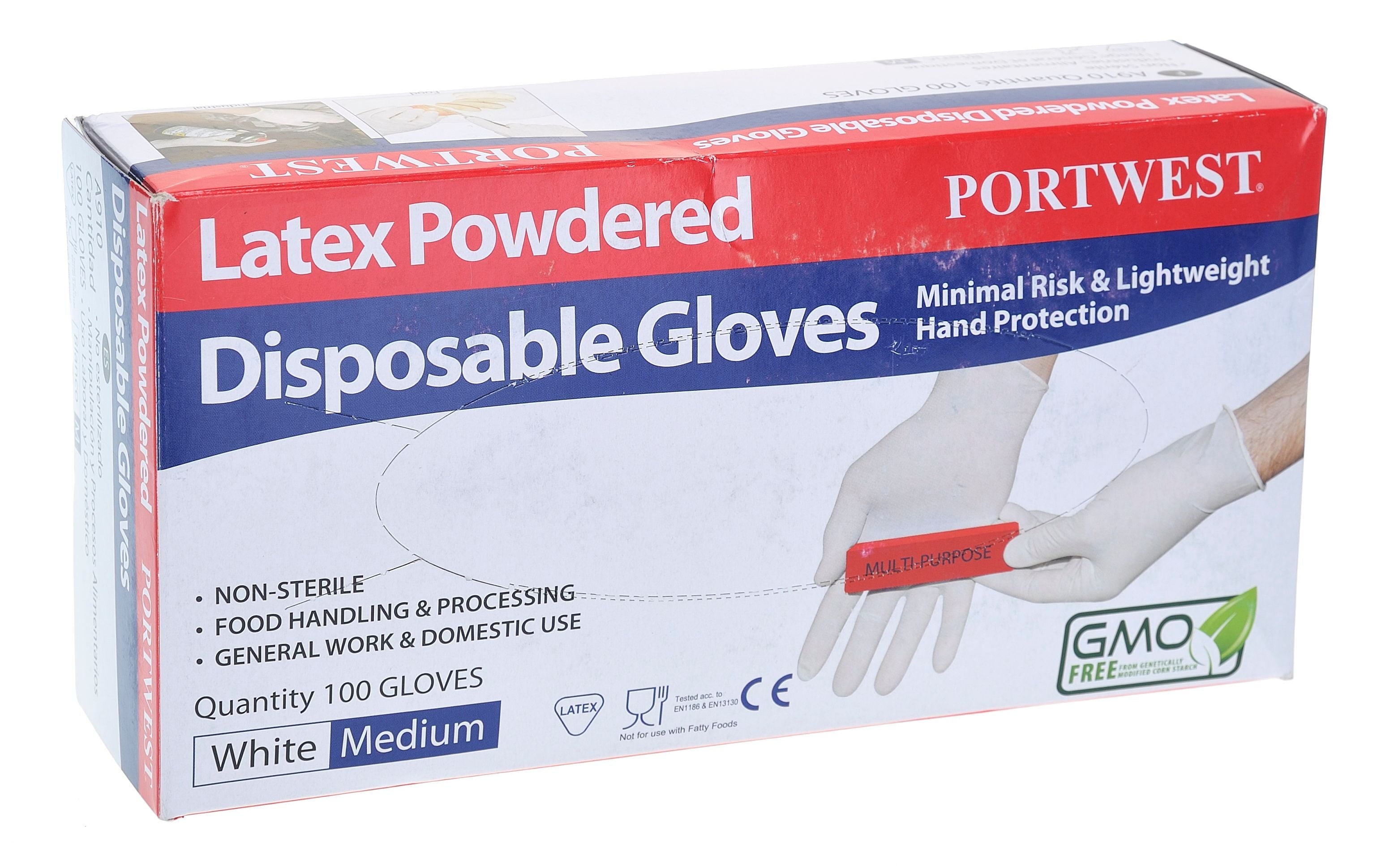 A910 Powdered Latex Disposable Glove White, Large- Bannav S Bannav LLC 