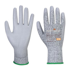 A620 Cut Resistant Work Gloves PU Palm Dipped Gloves Gray, Large- Bannav S Bannav LLC 