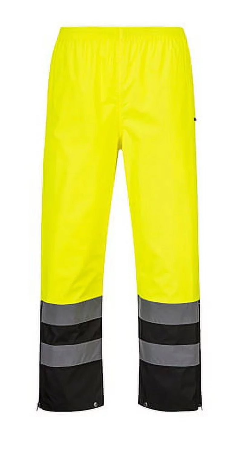 S587 Lightweight Waterproof Hi-Vis Rain Pants Yellow/Black, 3X-Large- Bannav S Bannav LLC 