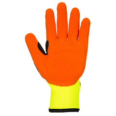 A721 Lightweight anti Impact Nitrile Grip Safety Work Gloves Yellow/Orange, Small- Bannav S Bannav LLC 