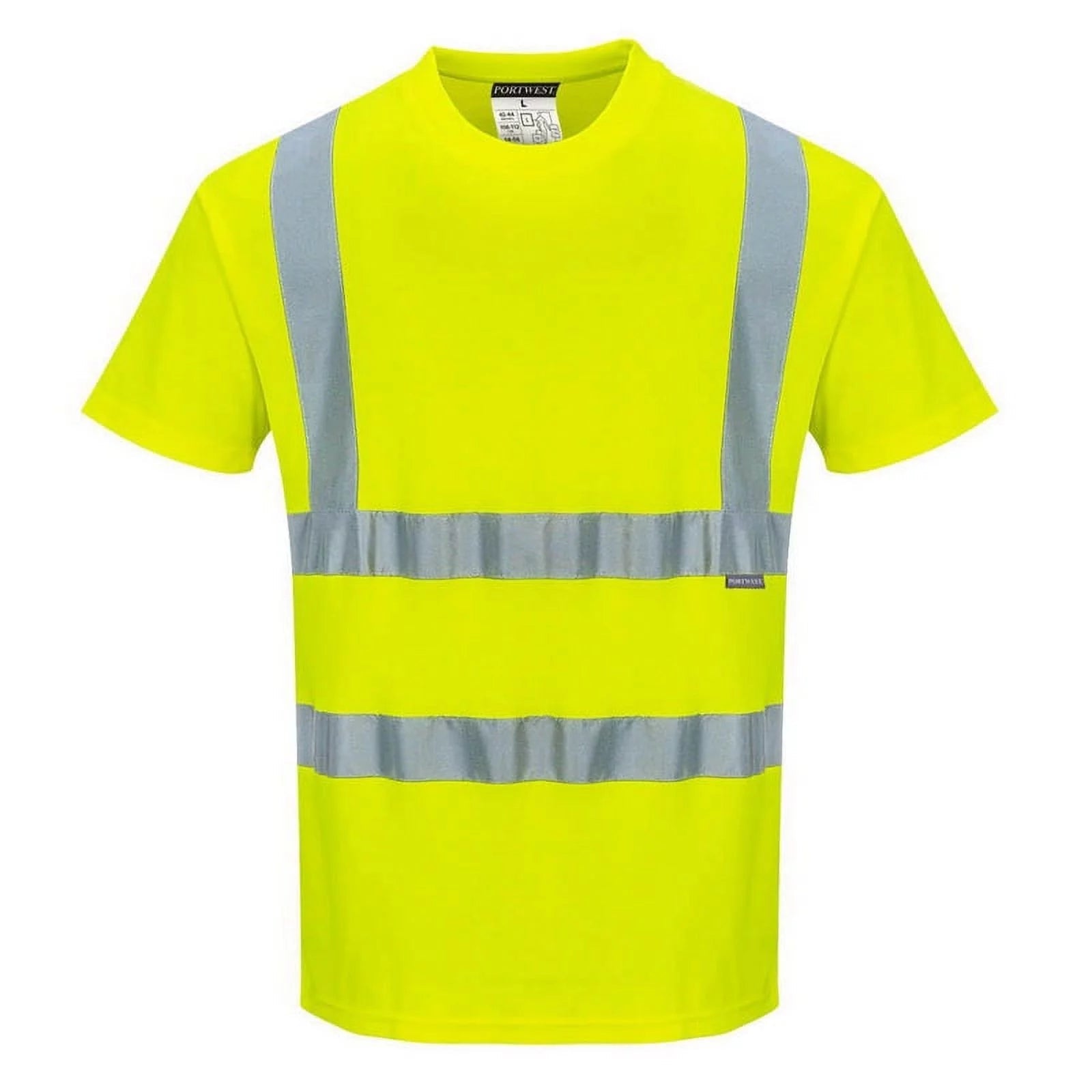 S170 Cotton Comfort Short Sleeve T-Shirt Yellow, Large- Bannav S Bannav LLC 