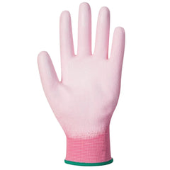 A120 Work Gloves PU Palm Dipped Abrasion and Tear Resistant Pink, Medium- Bannav S Bannav LLC 