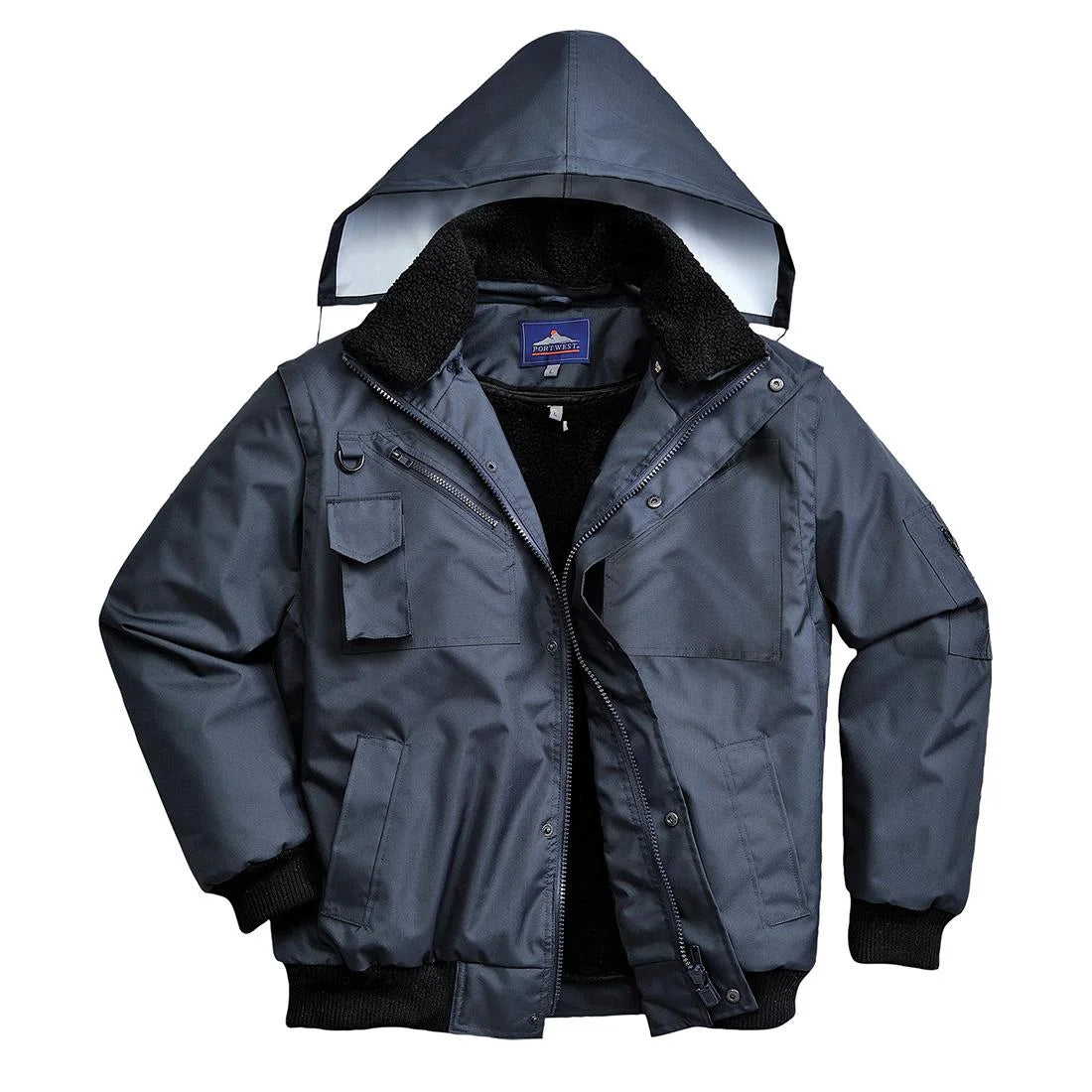 Mens 4 in 1 Bomber Jacket- Bannav S Bannav LLC 