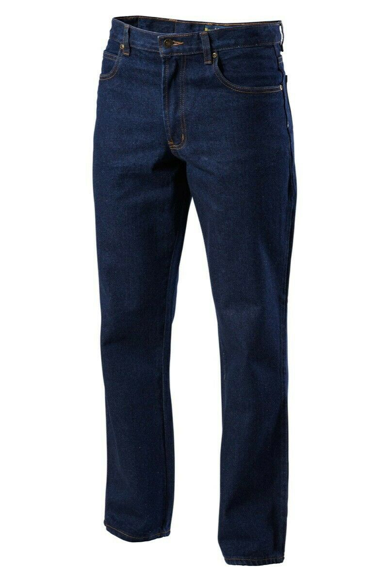 Hard Yakka Denim Jeans Work Pants Enzyme Wash Rigid Farm Heavy Duty Y03514- Bannav S Bannav LLC 