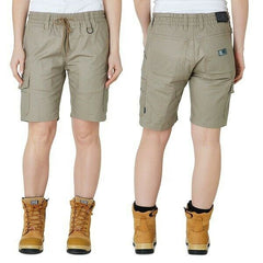 Womens Elwood Elastic Utility Shorts Cargo Phone Pocket Work Tough Comfy EWD602- Bannav S Bannav LLC 