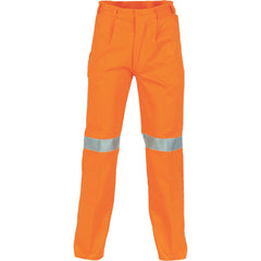 DNC Workwear Mens Hi-Vis Cotton Drill Pant 3M Taped Comfortable Work 3314- Bannav S Bannav LLC 