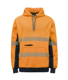 KingGee Mens Hi Vis Reflective Pull Over Hoodie Winter Fleece Work Safety K55054- Bannav S Bannav LLC 