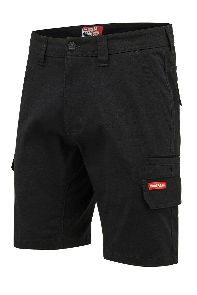 Hard Yakka 3056 Stretch Shorts Cargo Canvas Cotton Tough Work Short Y05411- Bannav S Bannav LLC 