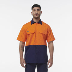 KingGee Men Workcool Vented Spliced Short Sleeve Shirt K54008- Bannav S Bannav LLC 