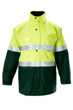 Mens Hard Yakka Foundations Hi-Vis Six 6 Way Jacket Reflective Tape Work Y06556- Bannav S Bannav LLC 