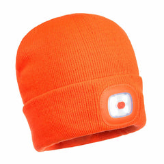 Portwest Mens Beanie Hat LED Head Light USB Rechargeable Warm Work Comfort B029- Bannav S Bannav LLC 