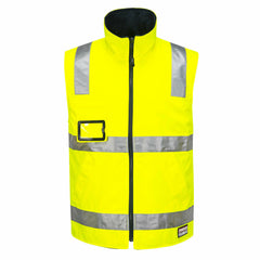 Portwest Mens Huski Traffic Vest Hi-Vis Work Reversible Taped Safety K8132- Bannav S Bannav LLC 