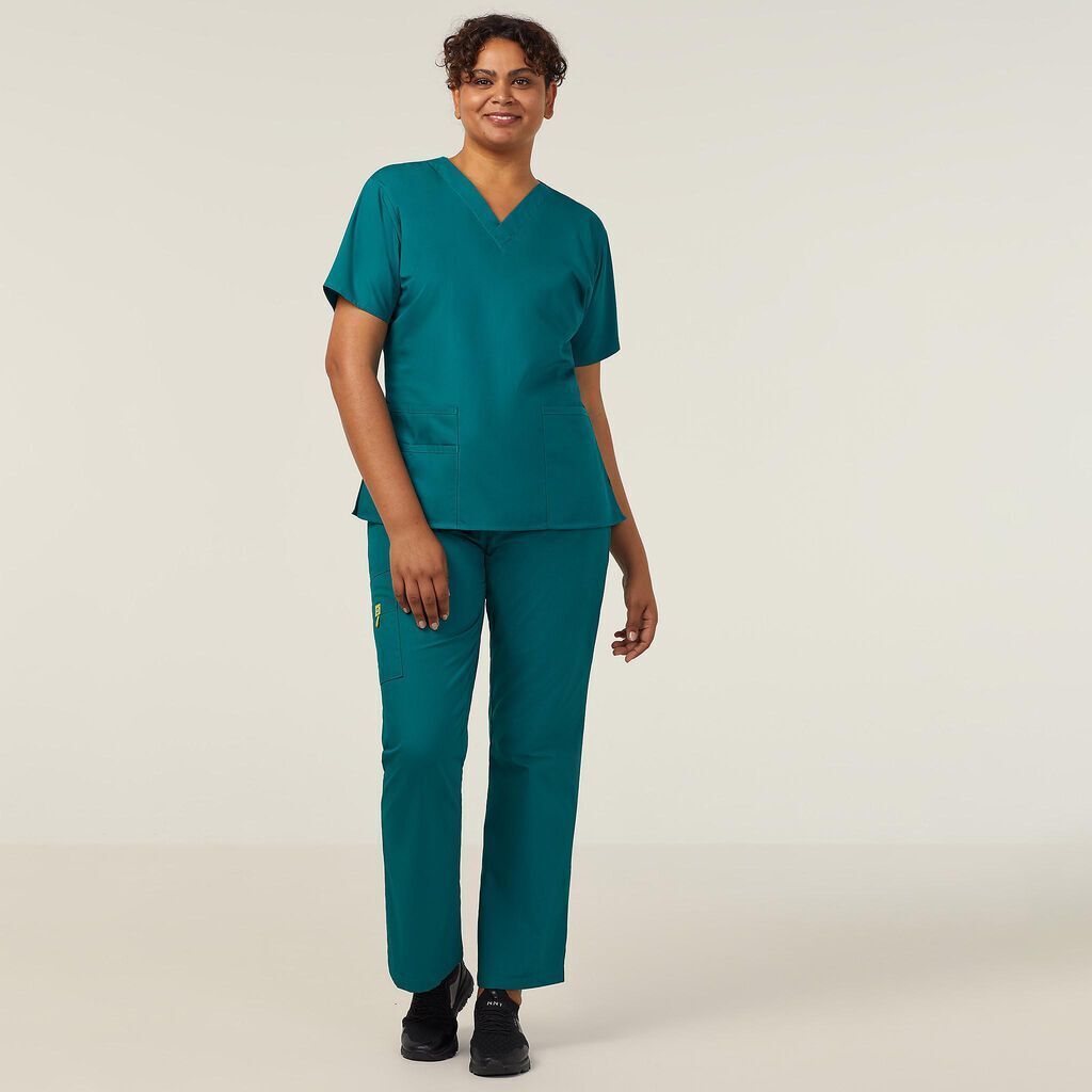 NNT Womens 2 Pack Wonderwink Origins V Neckline Comfy Scrub Top Bravo CATU66- Bannav S Bannav LLC 