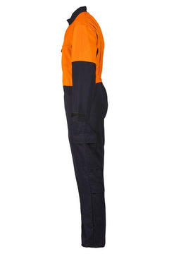 Mens Hard Yakka Protect Hi-Vis 2 Tone Tecasafe Plus Coverall Safety FR Y00302- Bannav S Bannav LLC 