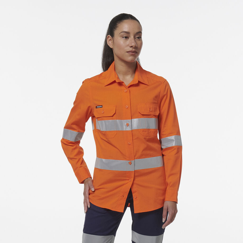 KingGee Womens Workcool Vented Reflective Shirt K44231- Bannav S Bannav LLC 