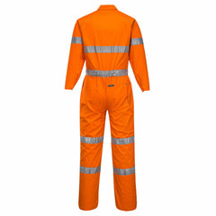 Portwest Mens Lightweight Orange Reinforced Coverall Taped Overalls Cotton MA922- Bannav S Bannav LLC 