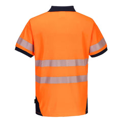 Portwest Mens PW3 Hi-Vis Polo Short Sleeve Cool Dry Comfy Taped Work Shirt T182- Bannav S Bannav LLC 