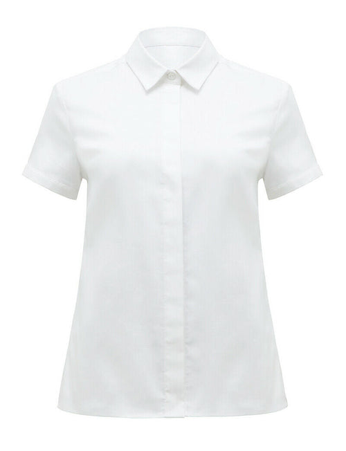 NNT Womens Short Sleeve Formal Shirt Comfort Cotton Blend Business Shirts CATU5G- Bannav S Bannav LLC 