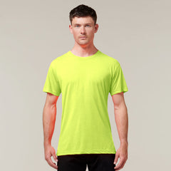 Hard Yakka Mens 3056 Short Sleeve Neon Comfortable High Visibility Work Y19575- Bannav S Bannav LLC 