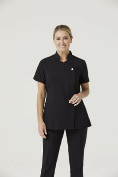 NNT Womens Nurse Helix Dry Poly Asymmetric Front Tunic Work Comfy Top CATUFL- Bannav S Bannav LLC 