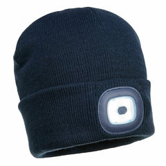 Portwest Mens Beanie Hat LED Head Light USB Rechargeable Warm Work Comfort B029- Bannav S Bannav LLC 