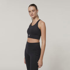 Hard Yakka Womens Form-Fitting Workout  Top Stretch Sport X Work Crop Y08060- Bannav S Bannav LLC 