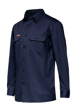 Hard Yakka Mens Core Summer Weight Cool Vented Drill Work Shirt Comfort Y04630- Bannav S Bannav LLC 