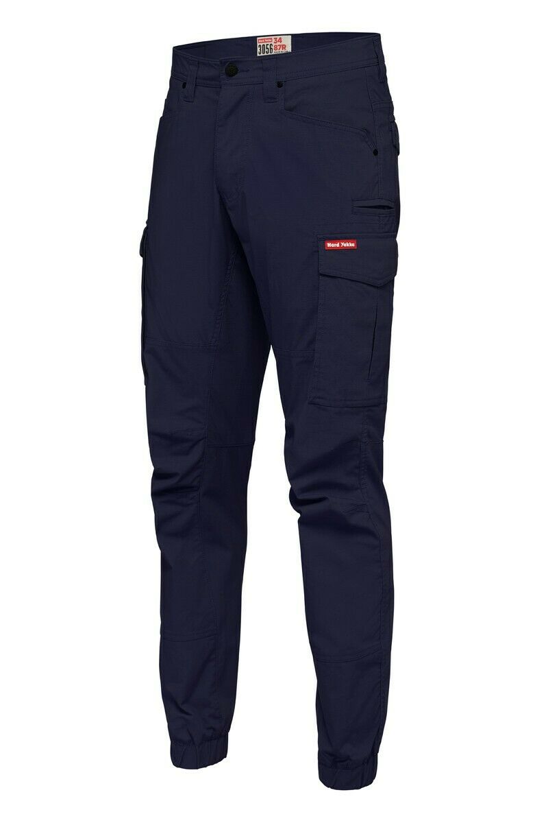 Hard Yakka Pants Cuff 3056 Ripstop Cargo Stretch Slim Fit Y02340- Bannav S Bannav LLC 