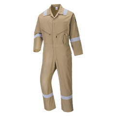 Portwest Iona Cotton Coverall Lightweight Reflective Taped Work Safety C814- Bannav S Bannav LLC 