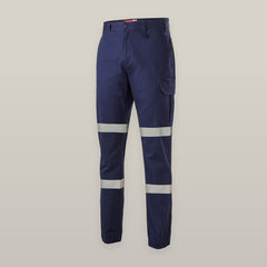 Hard Yakka Mens Cargo Cuffed Pants Taped Work Tough Safety Reflective  Y02411- Bannav S Bannav LLC 