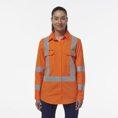 KingGee Womens Safety Workcool Vented X Back Reflective Breathable Shirt K44233- Bannav S Bannav LLC 