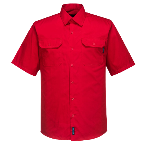 Portwest Hi-Vis Lightweight Short Sleeve Shirt Breathable Polo Shirt Work MS302- Bannav S Bannav LLC 