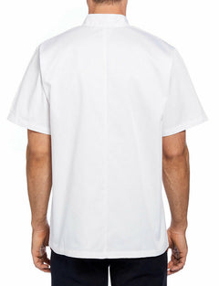 NNT Unisex Adult Chef Jacket Short Sleeve Macquarie Poly Cotton Work CATP5J- Bannav S Bannav LLC 