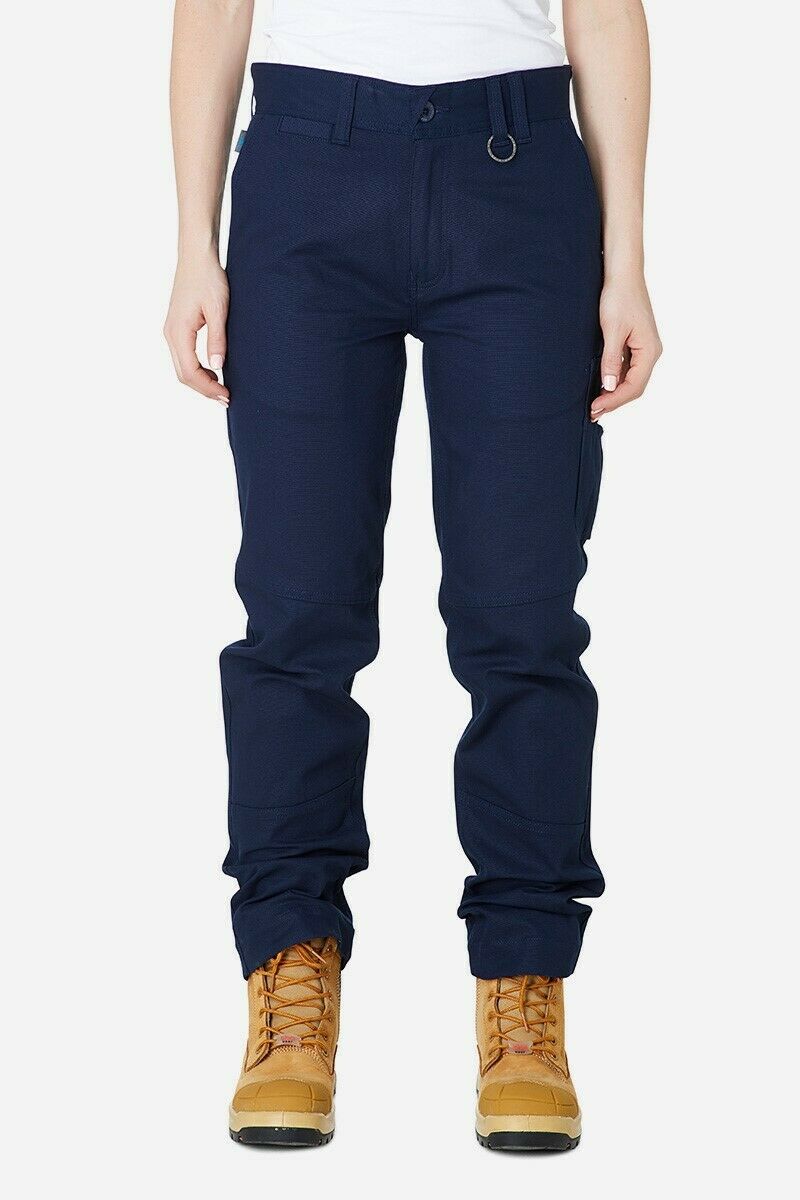 Womens Elwood Basic Work Pants Stretch Canvas Phone Pocket Tough Strong EWD502- Bannav S Bannav LLC 