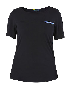 NNT Womens Matt Jersey S/S Pocket T Top Relaxed Fit Short Sleeve Blouse CAT9XH- Bannav S Bannav LLC 