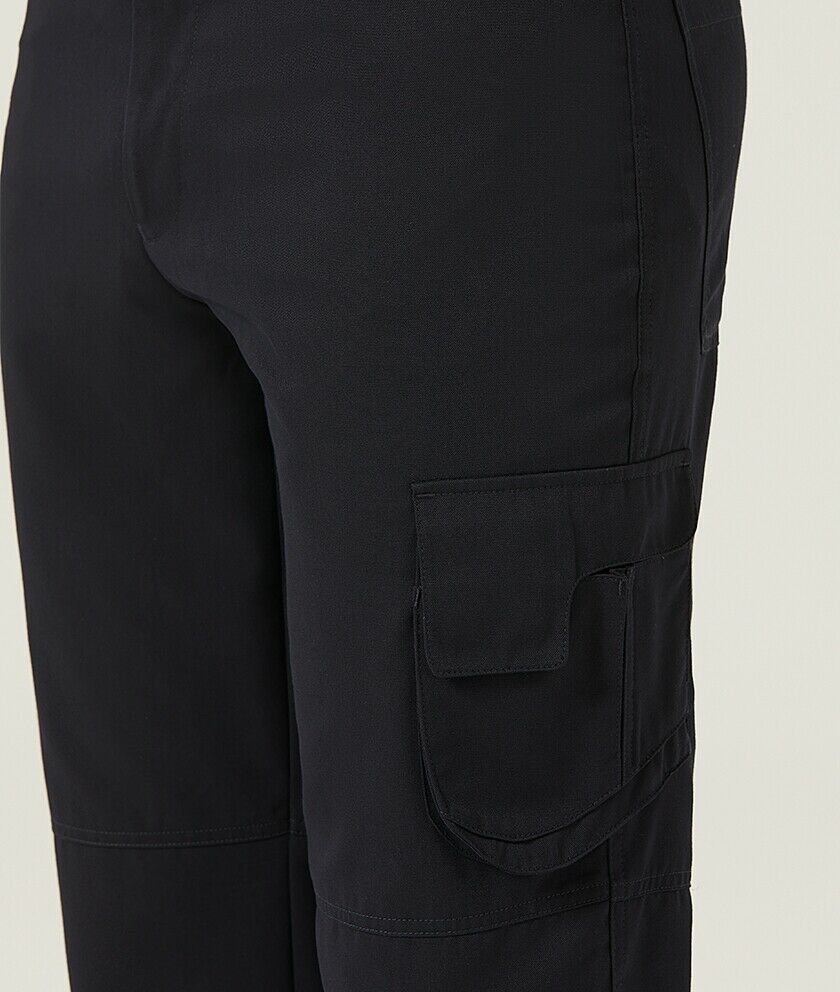 Mens NNT UNIFORMS P/V Gaberdine Flex Waist Cargo Navy Business Work Pants CATClD- Bannav S Bannav LLC 