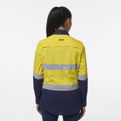 KingGee Women Workcool Vented Closed Front Reflective Shirt K44230- Bannav S Bannav LLC 