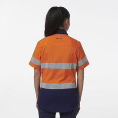 KingGee Womens Workcool Vented Reflective Short Sleeve Shirt K44229- Bannav S Bannav LLC 